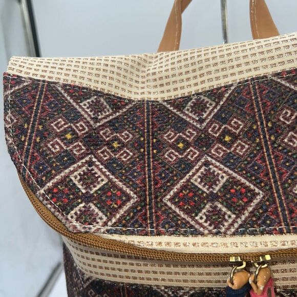 Boho Tassel And Gold Thread weaved Sling/Backpack main image 15